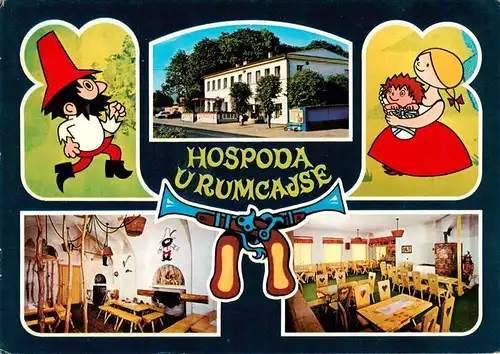 AK / Ansichtskarte 73955339 Kbelnice_u_Jicina Hospoda Urumcajse Hotel Restaurant Karikaturen