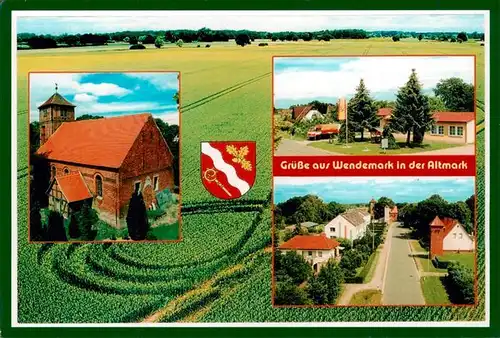 AK / Ansichtskarte 73955357 Wendemark_Altmark Kirche Ortsansichten Luftaufnahme