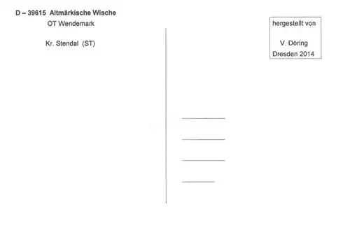 AK / Ansichtskarte  Wendemark_Altmark Kirche Ortsansichten Luftaufnahme