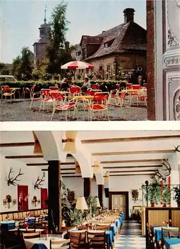 AK / Ansichtskarte  Hoexter_Weser Schloss Corvey Restaurant Kaffeegarten