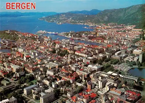 AK / Ansichtskarte 73955383 Bergen__Norge Fliegeraufnahme