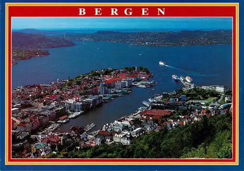 AK / Ansichtskarte 73955387 Bergen__Norge Fliegeraufnahme