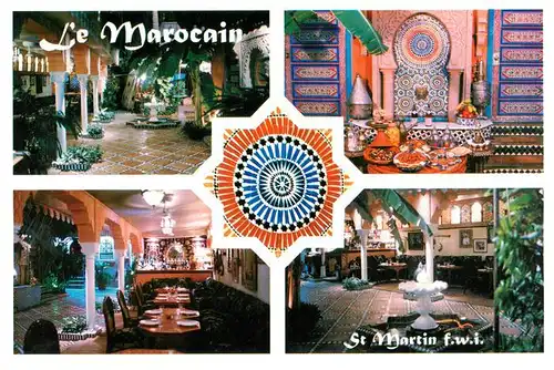 AK / Ansichtskarte 73955417 Sint_Maarten_Caribic Restaurant Le Marocain Vue partielle
