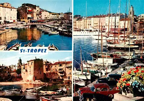 AK / Ansichtskarte  Saint_Tropez_Var Le port quai Jean Jaures Le port des pecheurs La Pounche Le port