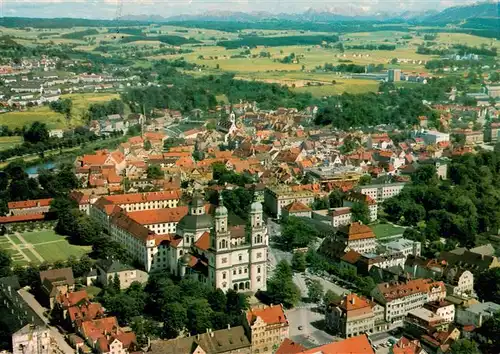 AK / Ansichtskarte  Kempten_Allgaeu Fliegeraufnahme mit Kenzen Hochgebirge Fuessener Berge Zugspitze mit Mieminger Bergkette