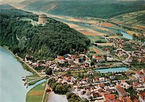 AK / Ansichtskarte 73955461 Kelheim_Donau Befreiungshalle Fliegeraufnahme