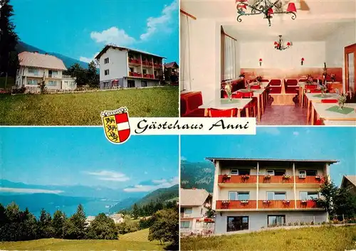 AK / Ansichtskarte  Millstatt_Millstaettersee_Kaernten_AT Gaestehaus Anni Gastraum Panorama