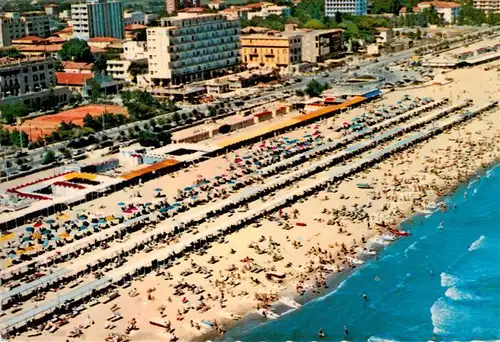 AK / Ansichtskarte 73955491 Riccione_Rimini_IT Panorama aerea della spiaggia