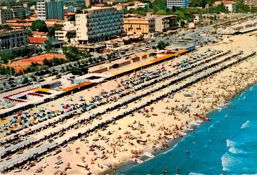 AK / Ansichtskarte  Riccione_Rimini_IT Panorama aerea della spiaggia