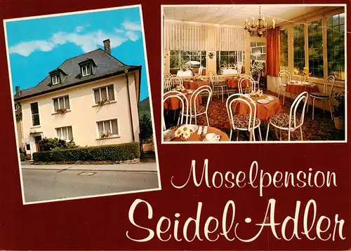 AK / Ansichtskarte  BERNKASTEL-KUES_Berncastel Moselpension Seidel Adler Gaststube