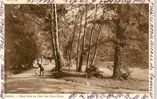 AK / Ansichtskarte  GENEVE_Genf_GE Sous bois au Parc des Eaux-Vives