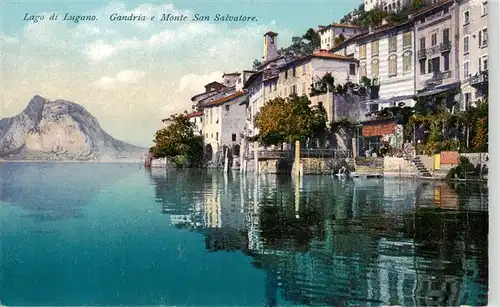 AK / Ansichtskarte  Gandria_Lago_di_Lugano e Monte San Salvatore