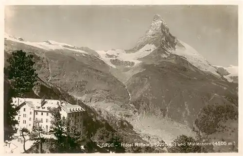 AK / Ansichtskarte  Zermatt_VS Hôtel Riffelalp und Matterhorn