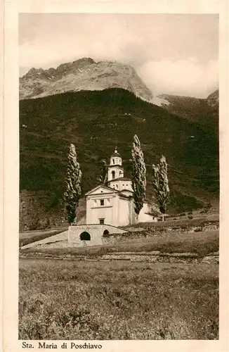 AK / Ansichtskarte  Poschiavo_GR Kirche Santa Maria