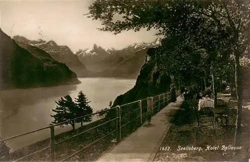 AK / Ansichtskarte  Seelisberg_UR Hotel Bellevue Gartenterrasse Alpen