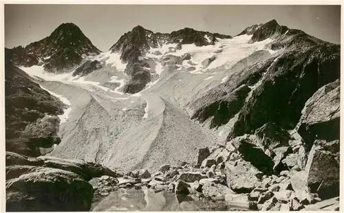 AK / Ansichtskarte  Haelsistock_2966m_GR Piz Ner Haelsistock Piz Giuf von Oberfelleli aus Bergwelt