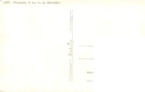 AK / Ansichtskarte  Champex_Lac_VS Le lac vu du Belvédère