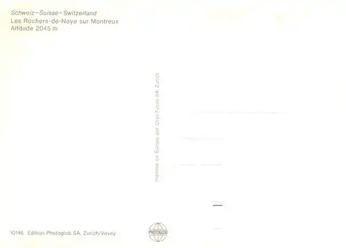 AK / Ansichtskarte  Rochers_de_Naye_VD Vue aerienne sur Montreux Vue d'ensemble