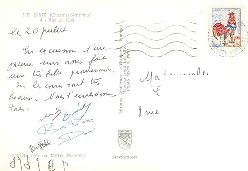 AK / Ansichtskarte  Ile_d_Aix_86_Vienne Vue aerienne