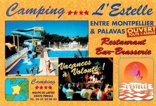 AK / Ansichtskarte  Montpellier_34 Camping LEstelle Restaurant Bar Brasserie Piscine