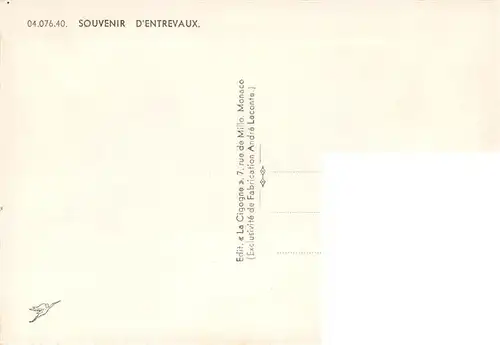 AK / Ansichtskarte  Entrevaux Vue d'ensemble