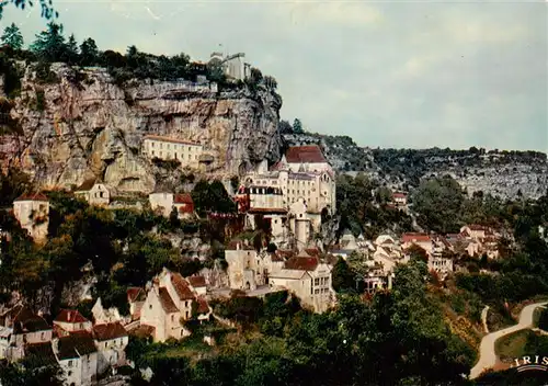 AK / Ansichtskarte  Rocamadour_46_Lot Lieu de Pelerinage celebre des le Moyen Age Vue generale Les Sancutaires et le chateau