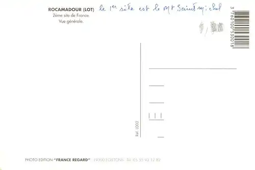 AK / Ansichtskarte  Rocamadour_46_Lot Vue generale