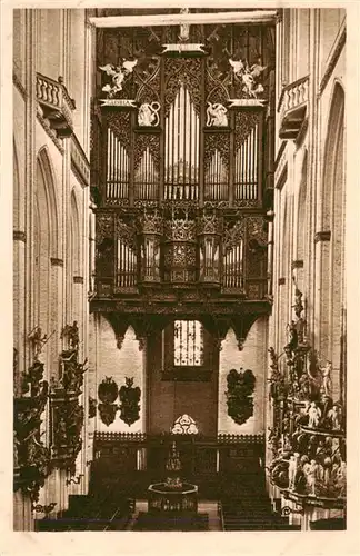 AK / Ansichtskarte  Kirchenorgel_Organ_Orgue Marienkirche Luebeck