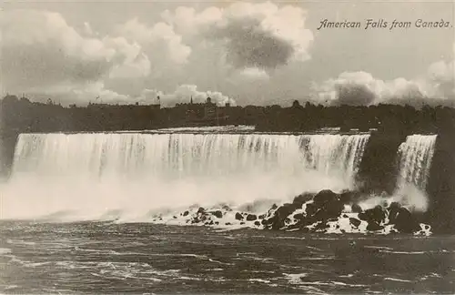 AK / Ansichtskarte 73955752 Niagara_Falls_Ontario_Canada Blick auf die Wasserfaelle