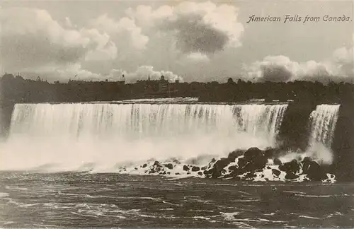 AK / Ansichtskarte  Niagara_Falls_Ontario_Canada Blick auf die Wasserfaelle