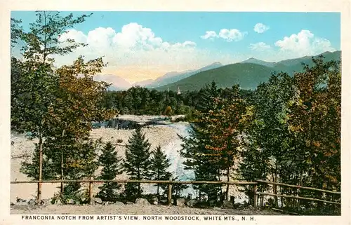 AK / Ansichtskarte  North_Woodstock_New_Hampshire_USA Franconia Notch from Artit's view White Mountains