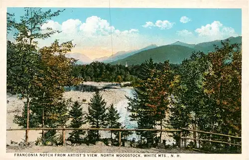 AK / Ansichtskarte 73955758 North_Woodstock_New_Hampshire_USA Franconia Notch from Artit's view White Mountains