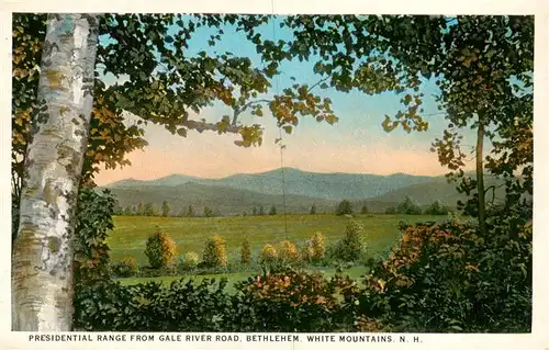 AK / Ansichtskarte  Bethlehem_New_Hampshire_USA Presidential Range from Gale River Road White Mountains