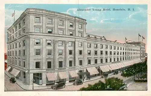 AK / Ansichtskarte  Honolulu Alexander Young Hotel Illustration