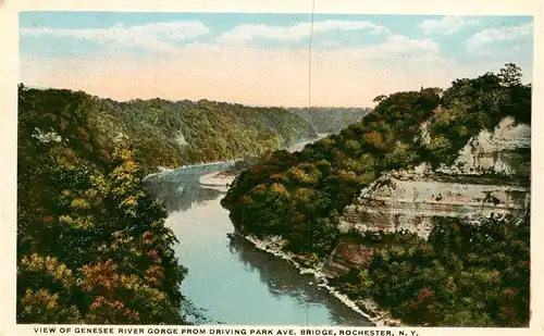 AK / Ansichtskarte 73955764 Rochester_New_York_USA View of Genesee River Gorge from Driving Park Avenue