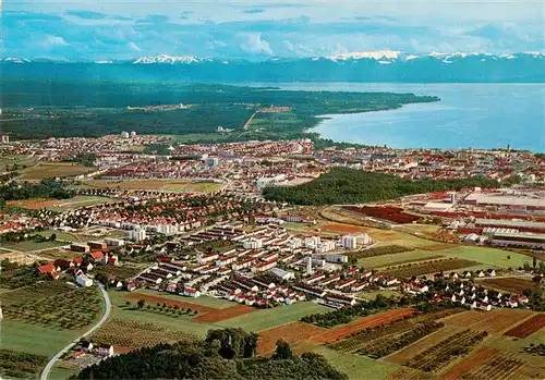 AK / Ansichtskarte 73955785 Friedrichshafen_Bodensee Fliegeraufnahme mit Gartenvorstadt Jettenhausen