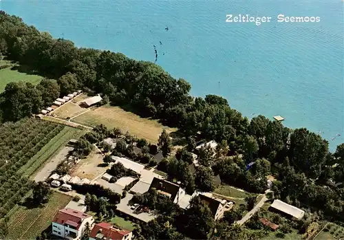 AK / Ansichtskarte  Friedrichshafen_Bodensee Zeltlager Seemoos Fliegeraufnahme