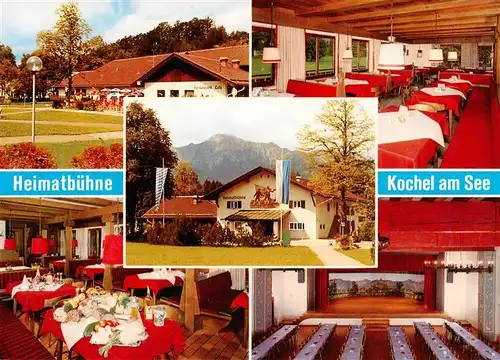 AK / Ansichtskarte 73955800 Kochel_See_Bayern Haus des Gastes Heimatbuehne Restaurant Cafe