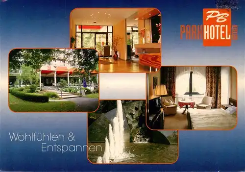 AK / Ansichtskarte 73955816 Bad_Windsheim Park Hotel Boettger Foyer Wasserspiele Appartement