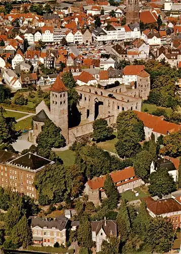 AK / Ansichtskarte  Bad_Hersfeld Stiftsruine Fliegeraufnahme