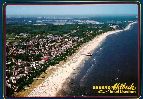 AK / Ansichtskarte  Ahlbeck_Heringsdorf_Insel_Usedom_Ostseebad Fliegeraufnahme