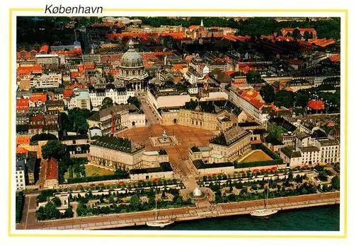 AK / Ansichtskarte  Kobenhavn_COPENHAGEN_Kjoebenhavn_Kopenhagen_DK Amalienborg met Amalienhaven Fliegeraufnahme