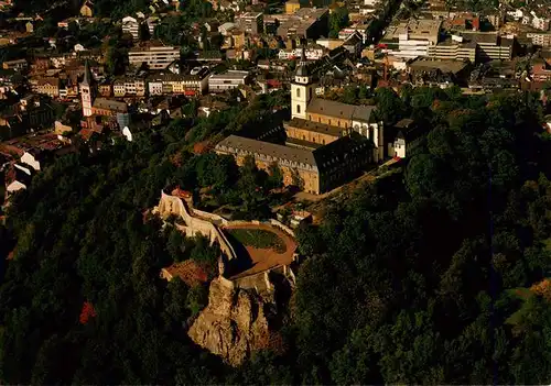 AK / Ansichtskarte  Siegburg_NRW Benediktinerabtei St Michael Fliegeraufnahme