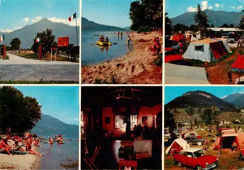 AK / Ansichtskarte 73955932 Domaso_Lago_di_Como_IT Seepartien Camping Gaststaette