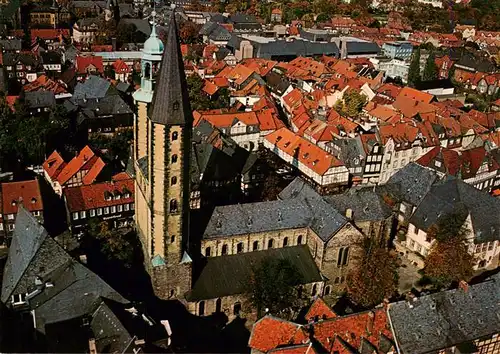 AK / Ansichtskarte  GOSLAR Marktkirche St Cosmas und Damian Fliegeraufnahme