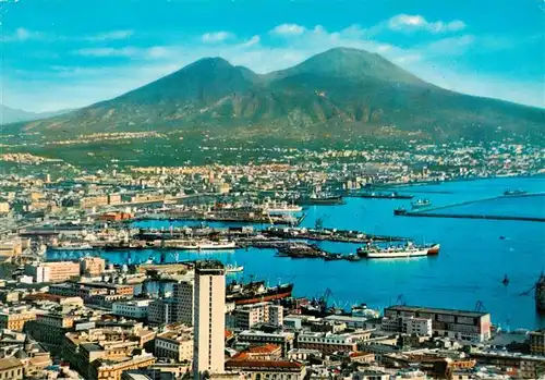 AK / Ansichtskarte  NAPOLI_Neapel_Naples_IT Il Porto e Vesuvia