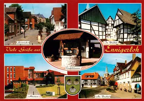 AK / Ansichtskarte  Ennigerloh Geiststrasse Im Drubbel Altenheim Am Drubbel Teufelsbrunnen