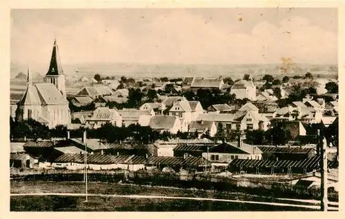 AK / Ansichtskarte  Milovice_Milowitz_CZ Stadtpanorama mit Kirche