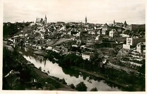 AK / Ansichtskarte 73956007 Znaim_Znojmo_CZ Panorama Donau