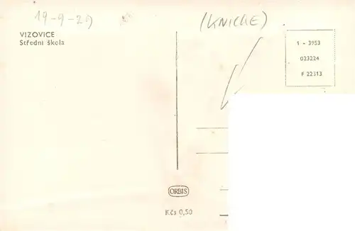 AK / Ansichtskarte  Vizovice_Wisowitz_CZ Stredni skola